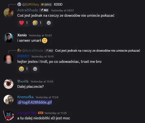 Koniec projektu Eryndos brak informacji od 5 dni